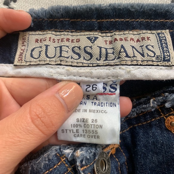 90’s GUESS Denim Fringe Skirt - Picture 5 of 5